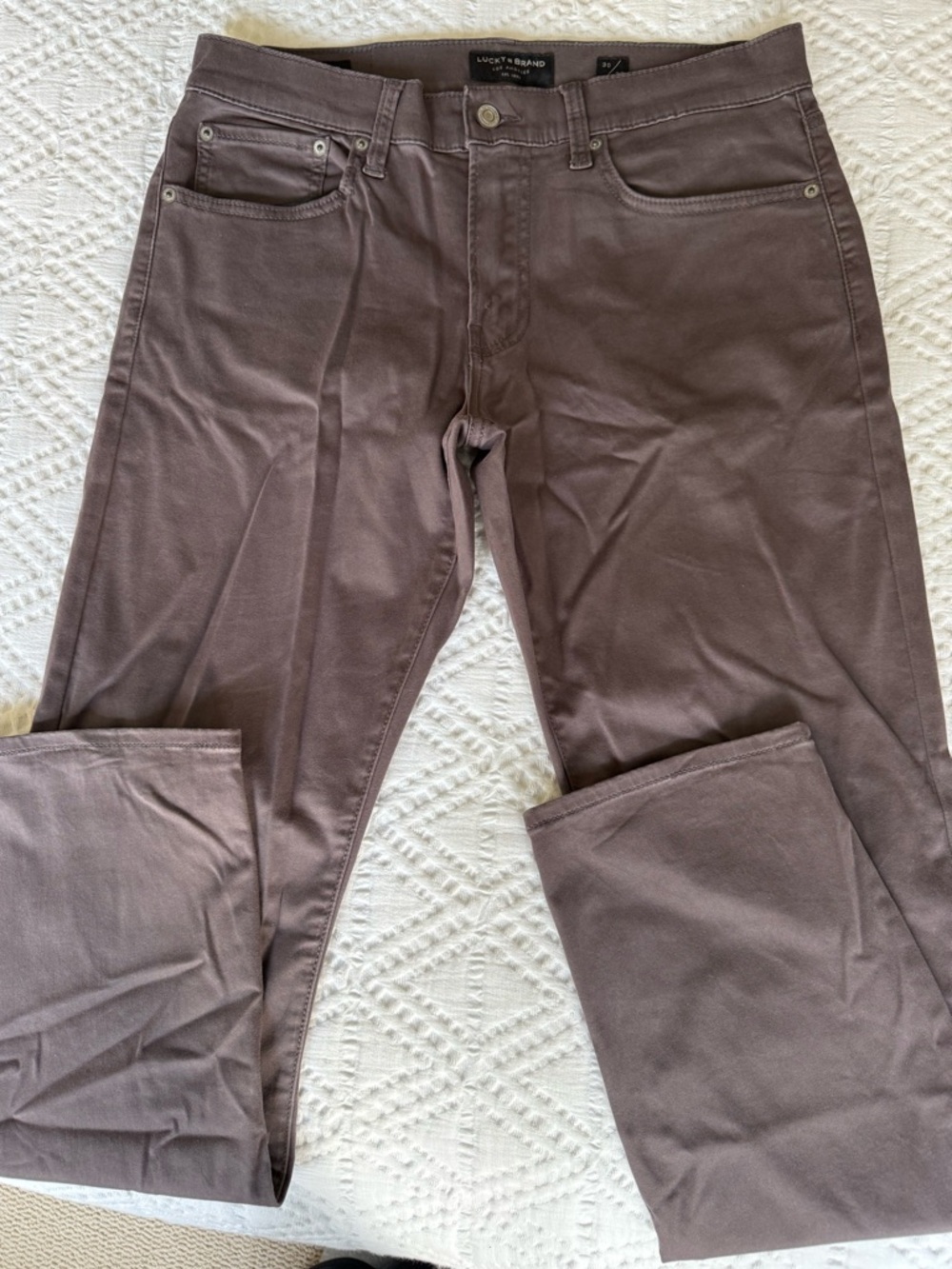Lucky Brand Men's Straight Pants in Dusty Mauve
